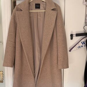 Theory Tan Wool Coat